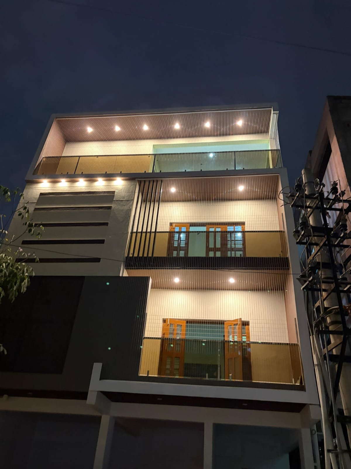 Invisible Grill Apartment Installation Bangalore