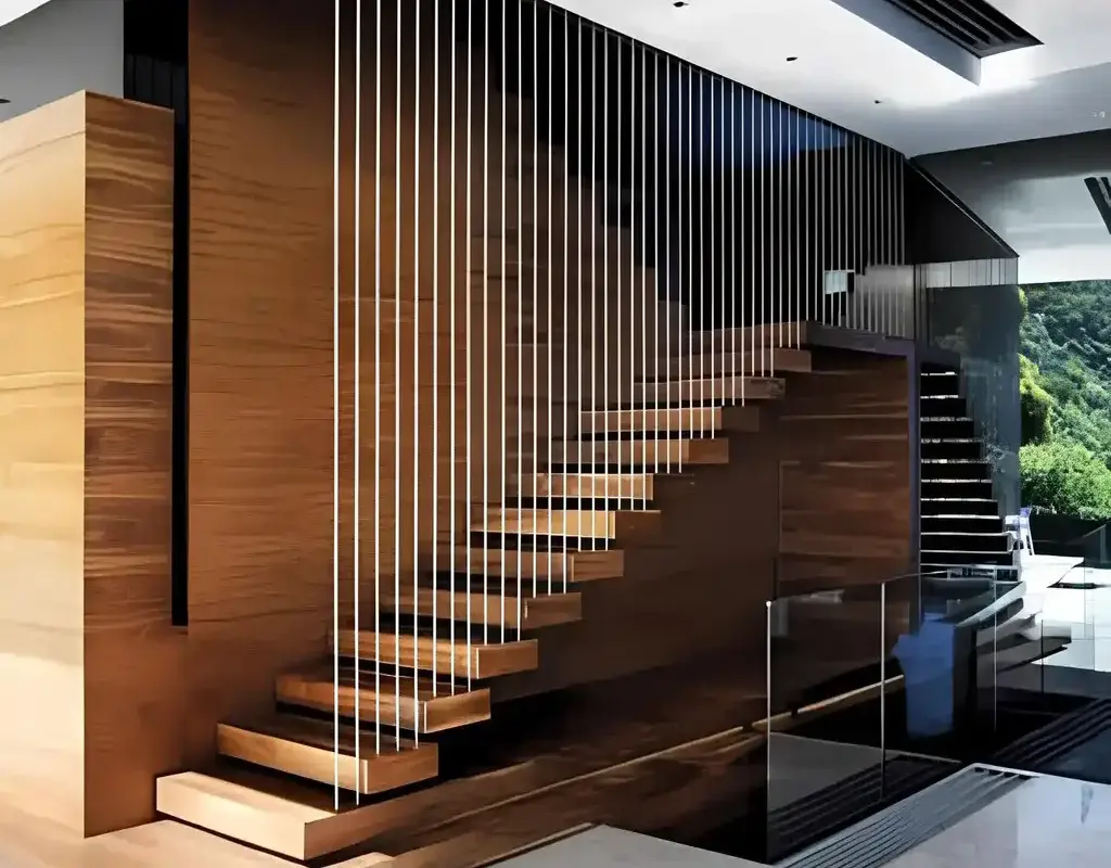 Modern Staircase Invisible Grills Bangalore